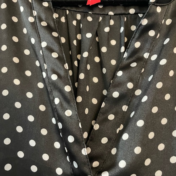 Ruby Ribbon black/white polka dot women’s sleeveless top in excellent condition - Picture 5 of 8